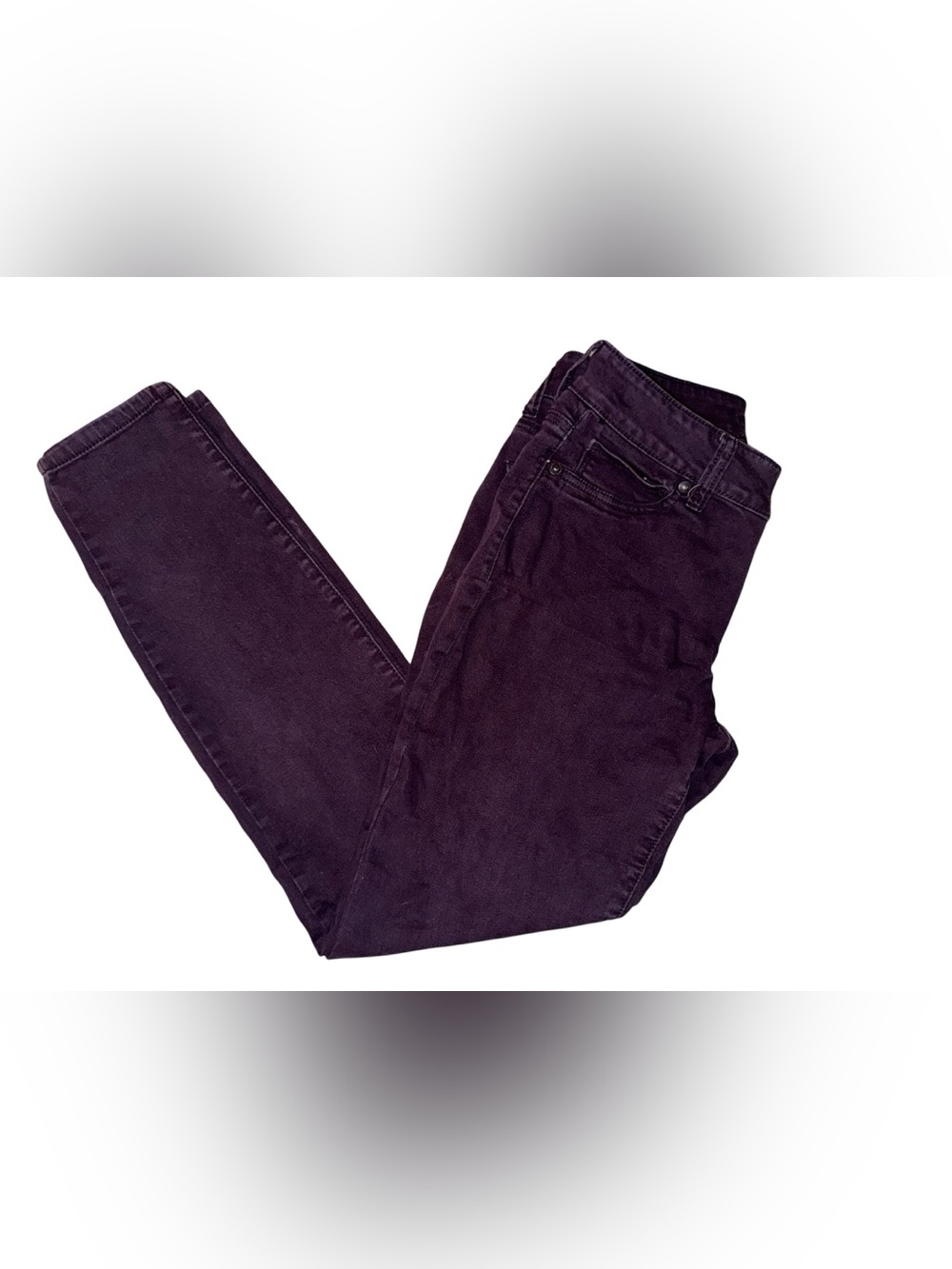 Maurices Dark Purple Cropped Ankle Jeans